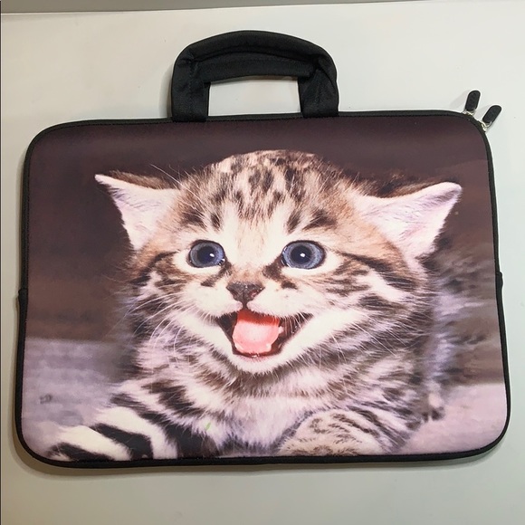 iColor laptop handle bag. Cute kitten photo - Picture 3 of 7